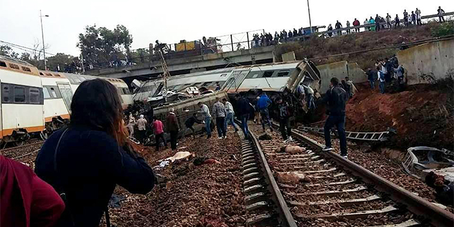 Maroc: début de l’enquête sur le déraillement du train de Bouknadel